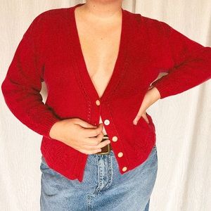 Gap vintage red cardigan